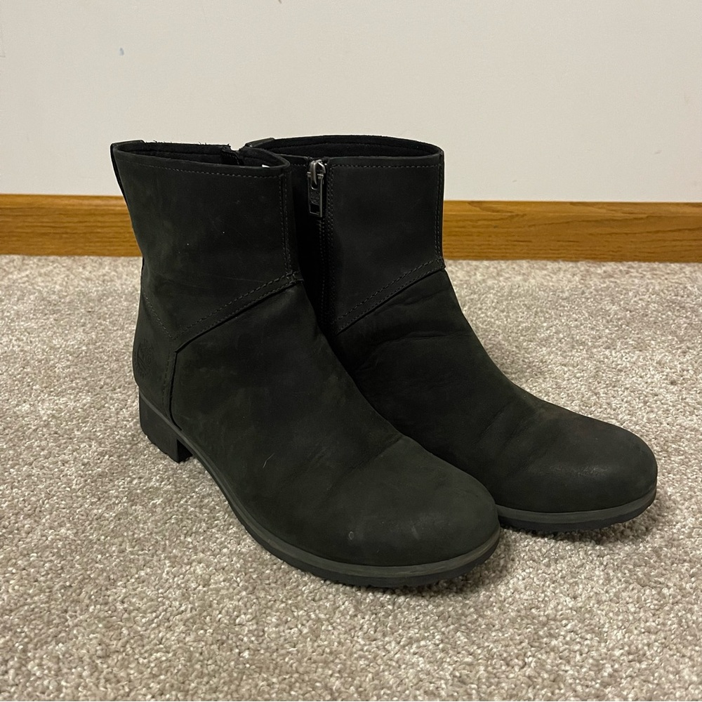 Timberland black ankle boots